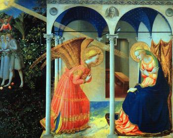 Fra Angelico : The Annunciation, detail